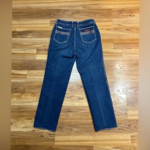 Jordache Denim - Vintage 80s Jordache Horse Head High Rise Straight Leg Blue Jeans~10/31x28~